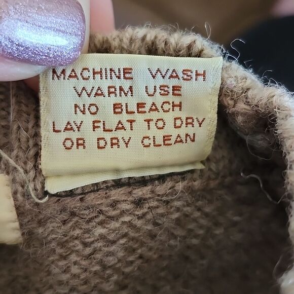 Stanley Blacker Vintage Grandpacore 100% Shetland Wool Argyle Sweater, L - Picture 5 of 7